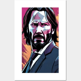 John Wick Comic book style_013 Posters and Art